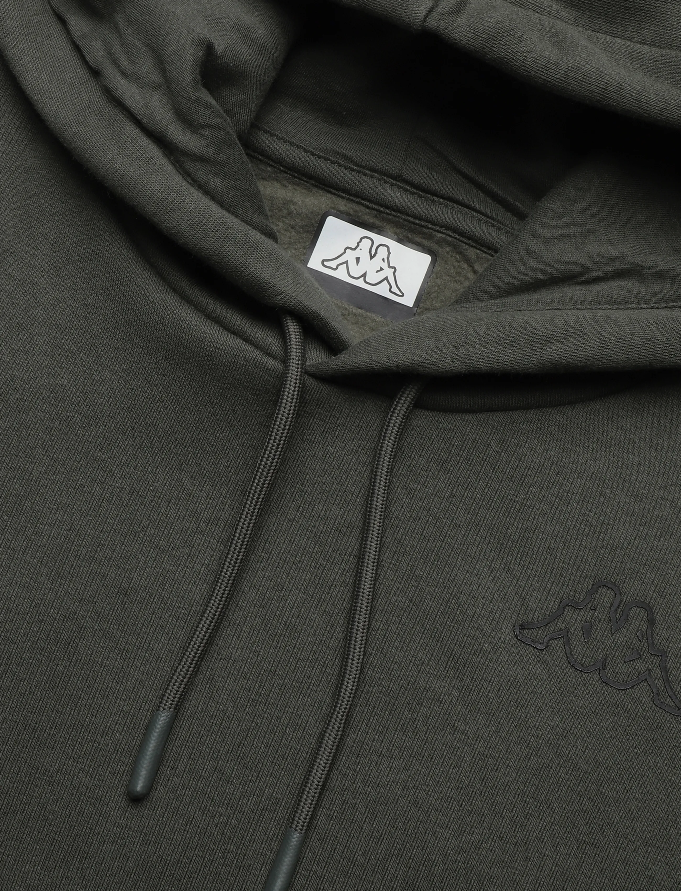 KAPPA - Logo Tape Iackson - kapuutsiga dressipluusid - green blackish-black - 2