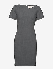 Karen By Simonsen - SydneyKB SS Dress - fodralklänningar - grey melange - 0