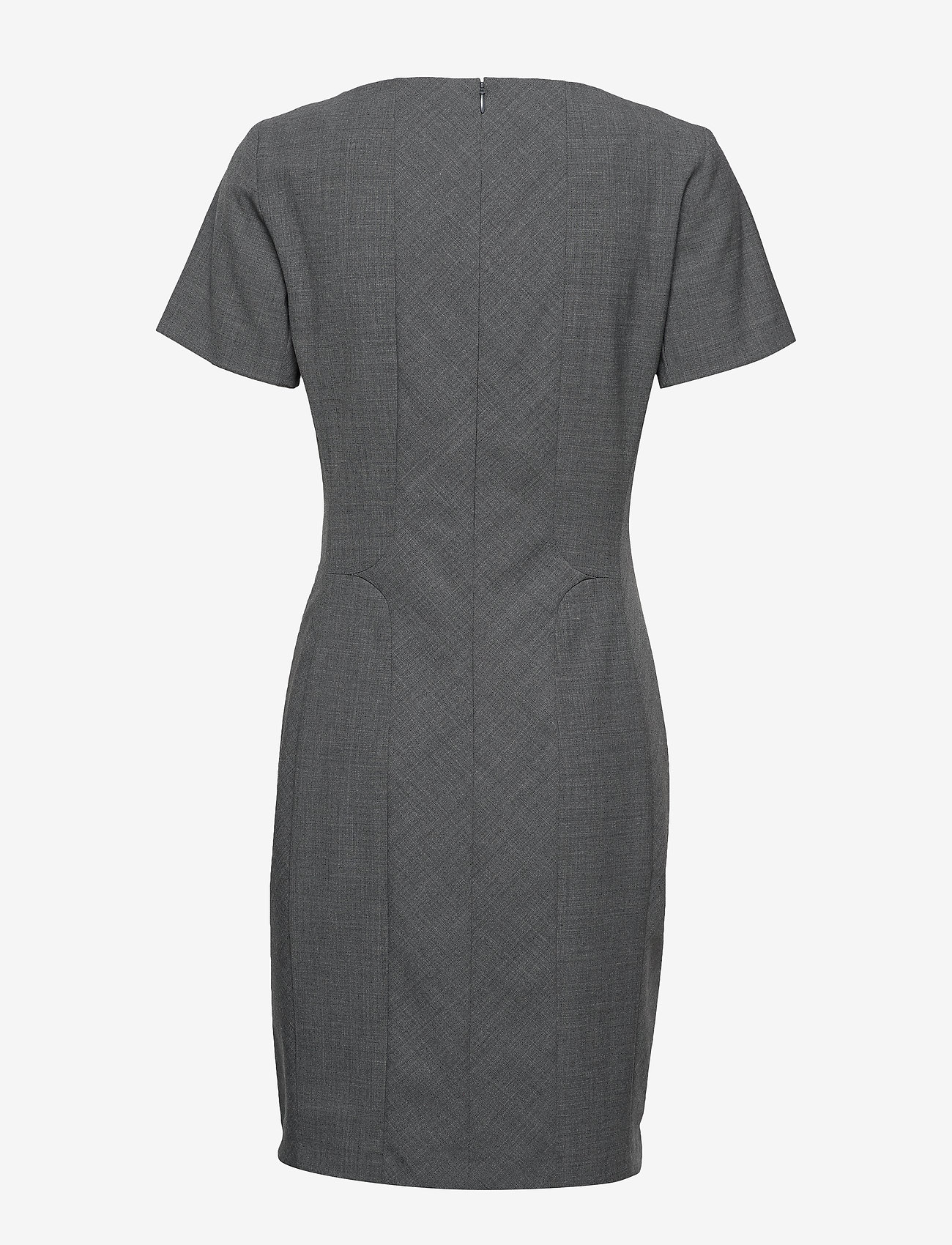 Karen By Simonsen - SydneyKB SS Dress - tettsittende kjoler - grey melange - 1