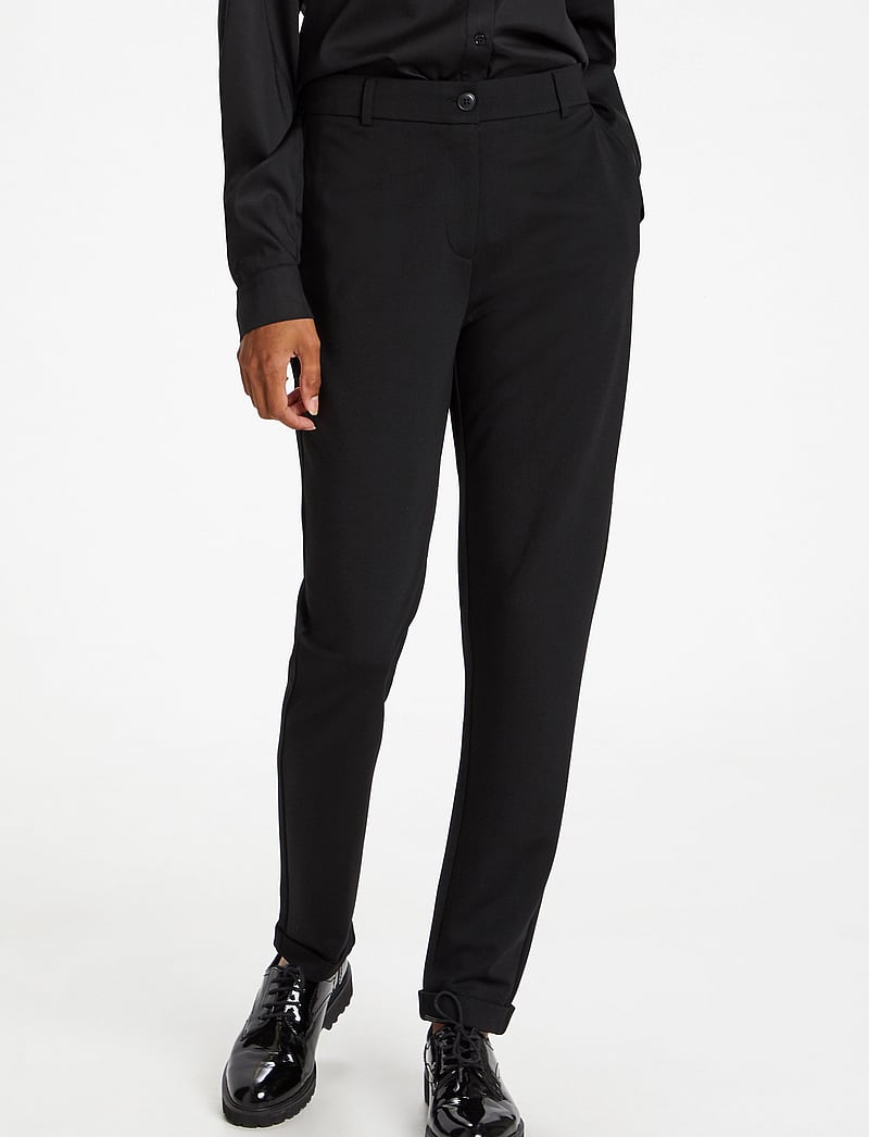 Karen By Simonsen - CaroKB Slim Pants - slim fit bukser - meteorite - 0