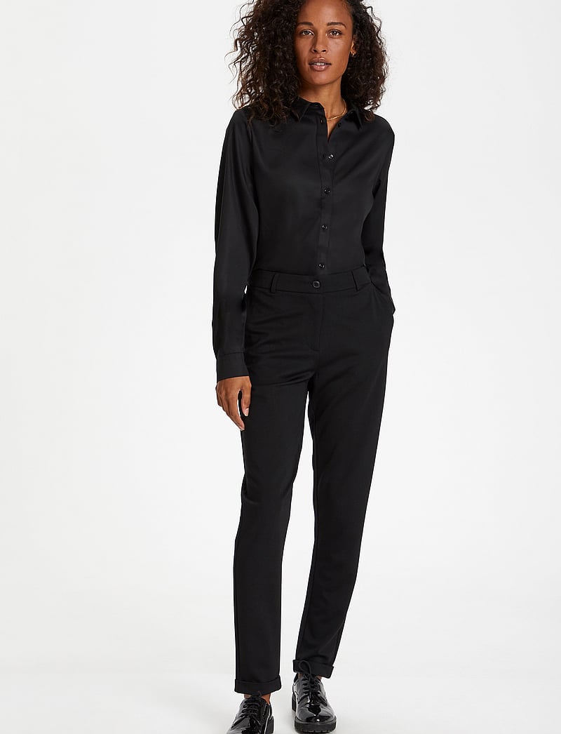 Karen By Simonsen - CaroKB Slim Pants - slim fit bukser - meteorite - 3