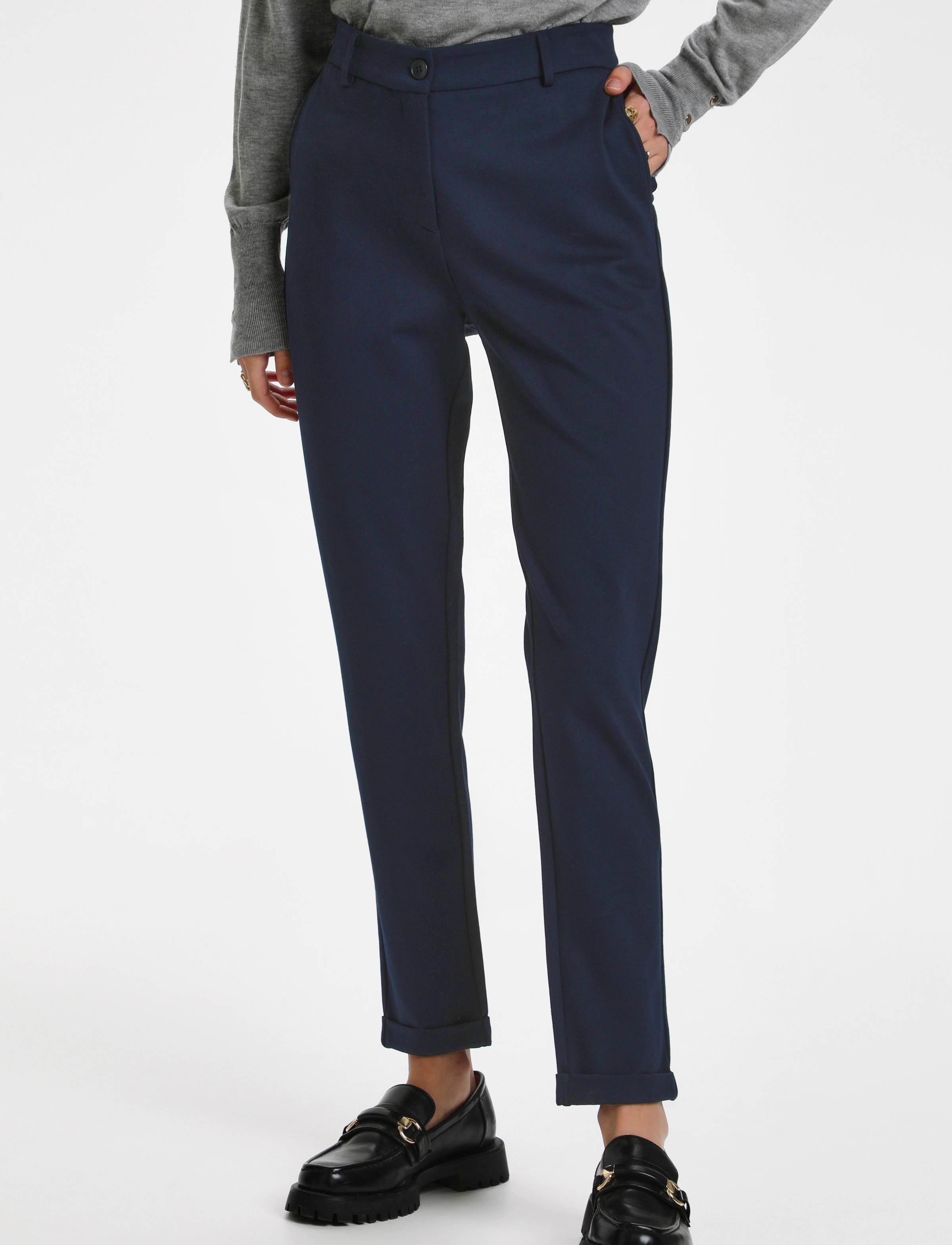Karen By Simonsen CaroKB Slim Pants - Püksid - NIGHT SKY / blue