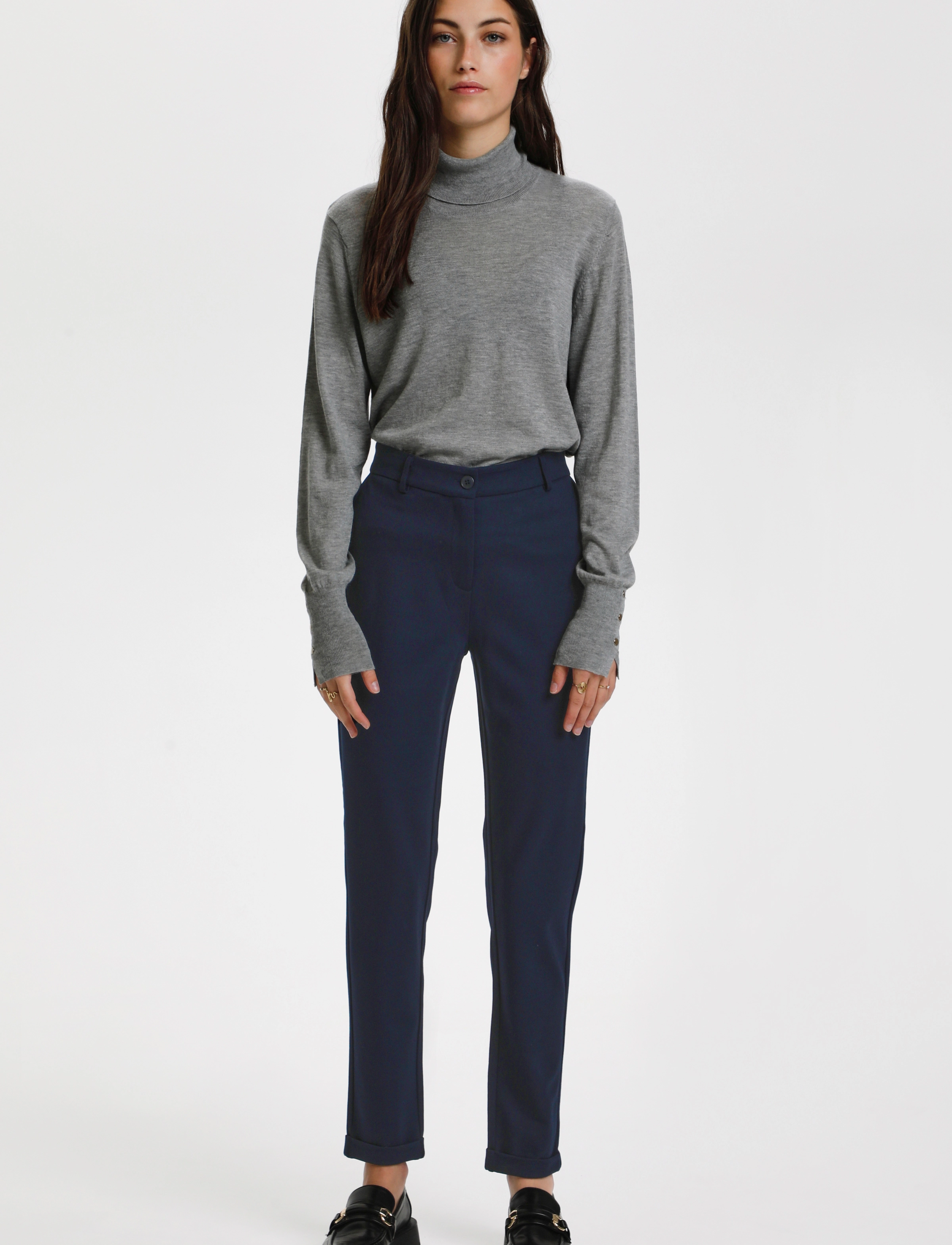 Karen By Simonsen - CaroKB Slim Pants - slim fit bukser - night sky - 3