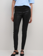Karen By Simonsen - MemeKB Leather Pants - vakarėlių drabužiai išparduotuvių kainomis - meteorite black - 2