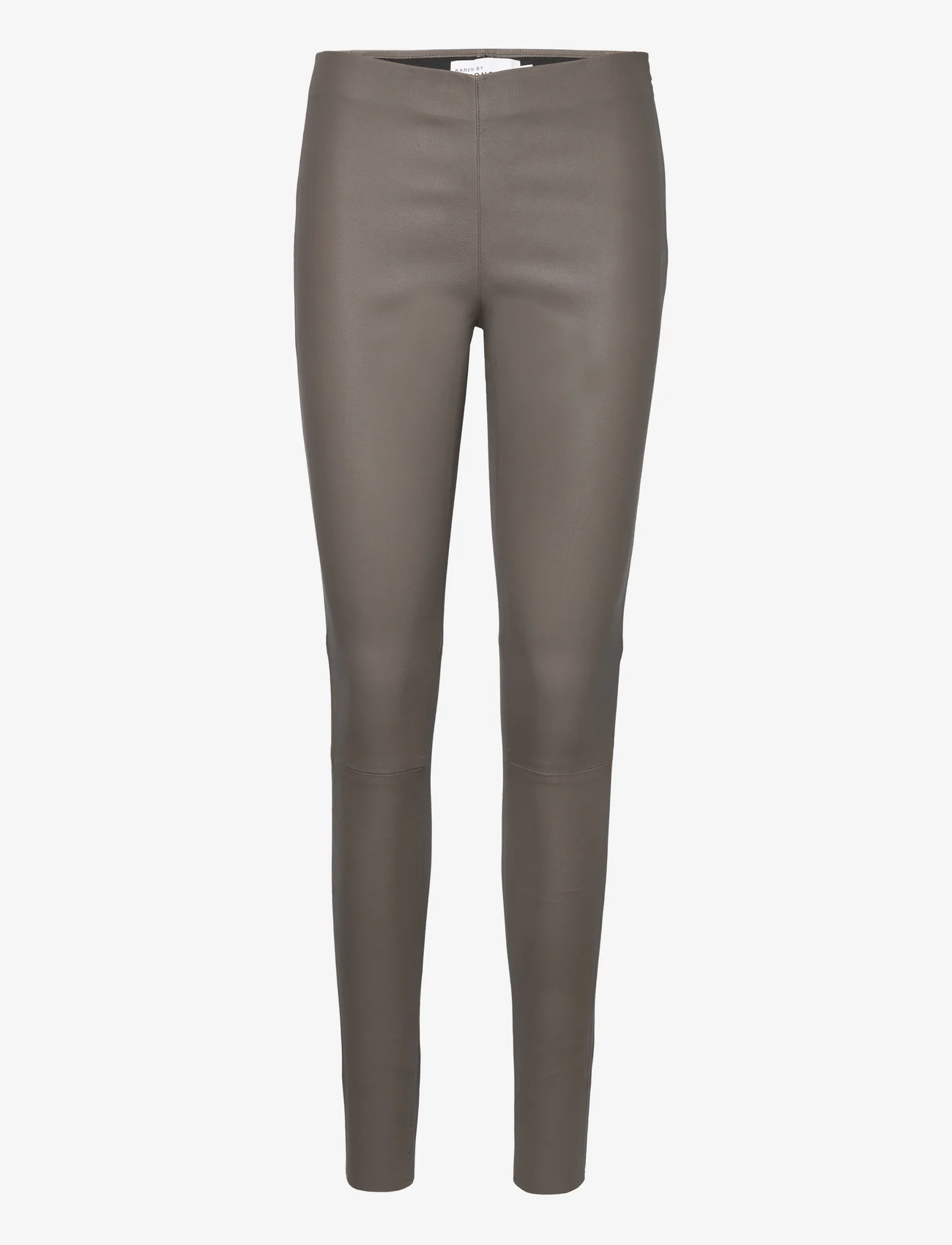 Karen By Simonsen - MemeKB Leather Pants - ballīšu apģērbs par outlet cenām - walnut - 0