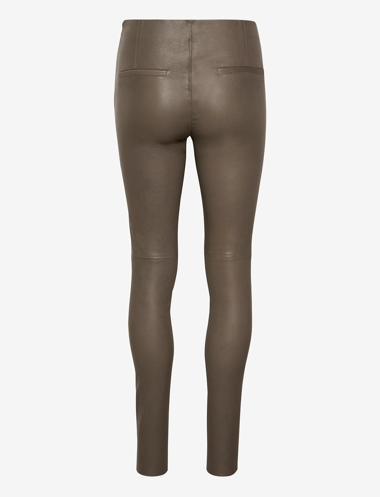 Karen By Simonsen - MemeKB Leather Pants - nahkpüksid - walnut - 2