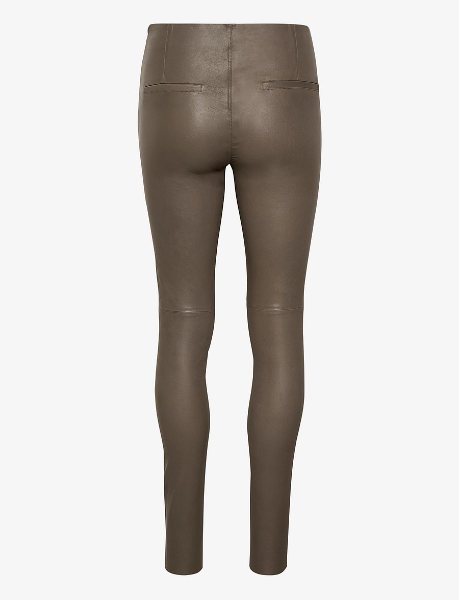 Karen By Simonsen - MemeKB Leather Pants - pantalons en cuir - walnut - 2