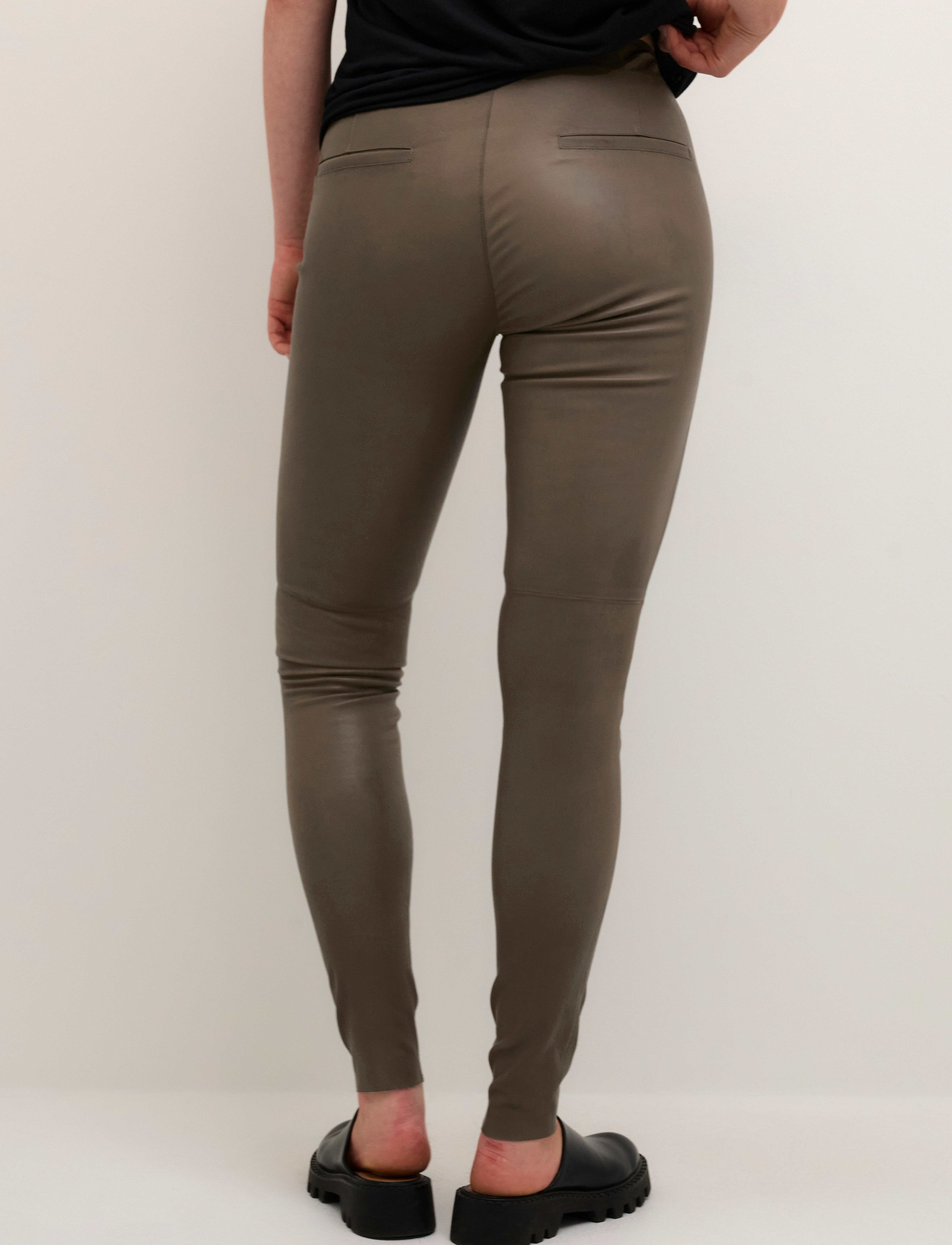 Karen By Simonsen - MemeKB Leather Pants - pantalons en cuir - walnut - 4