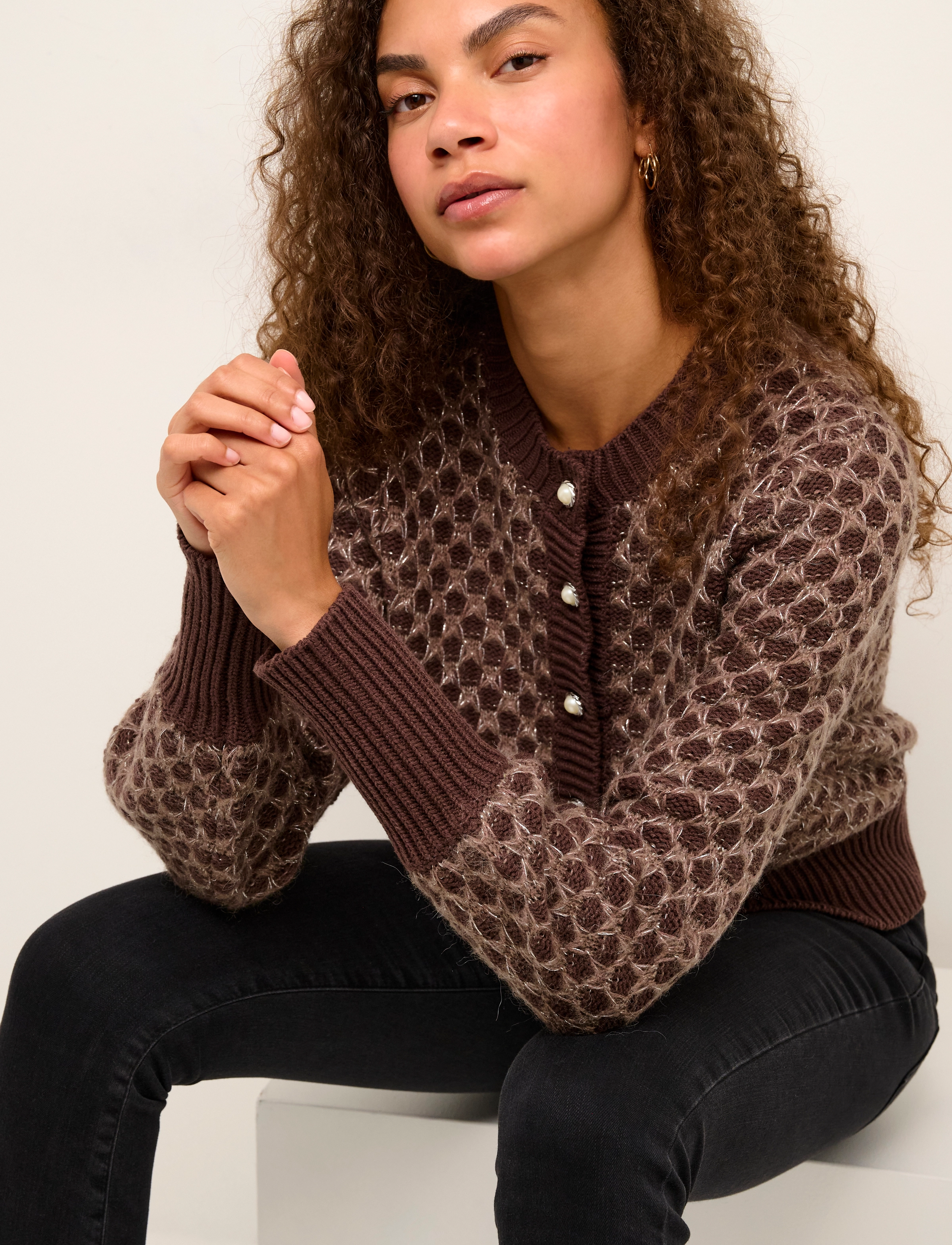 Karen By Simonsen - CattieKB Cardigan - coffee bean - 5
