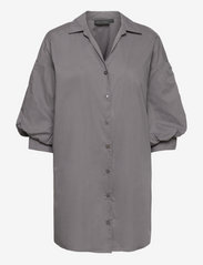 Karen By Simonsen - ChillyKB Long Shirt - kortärmade skjortor - ebony - 0