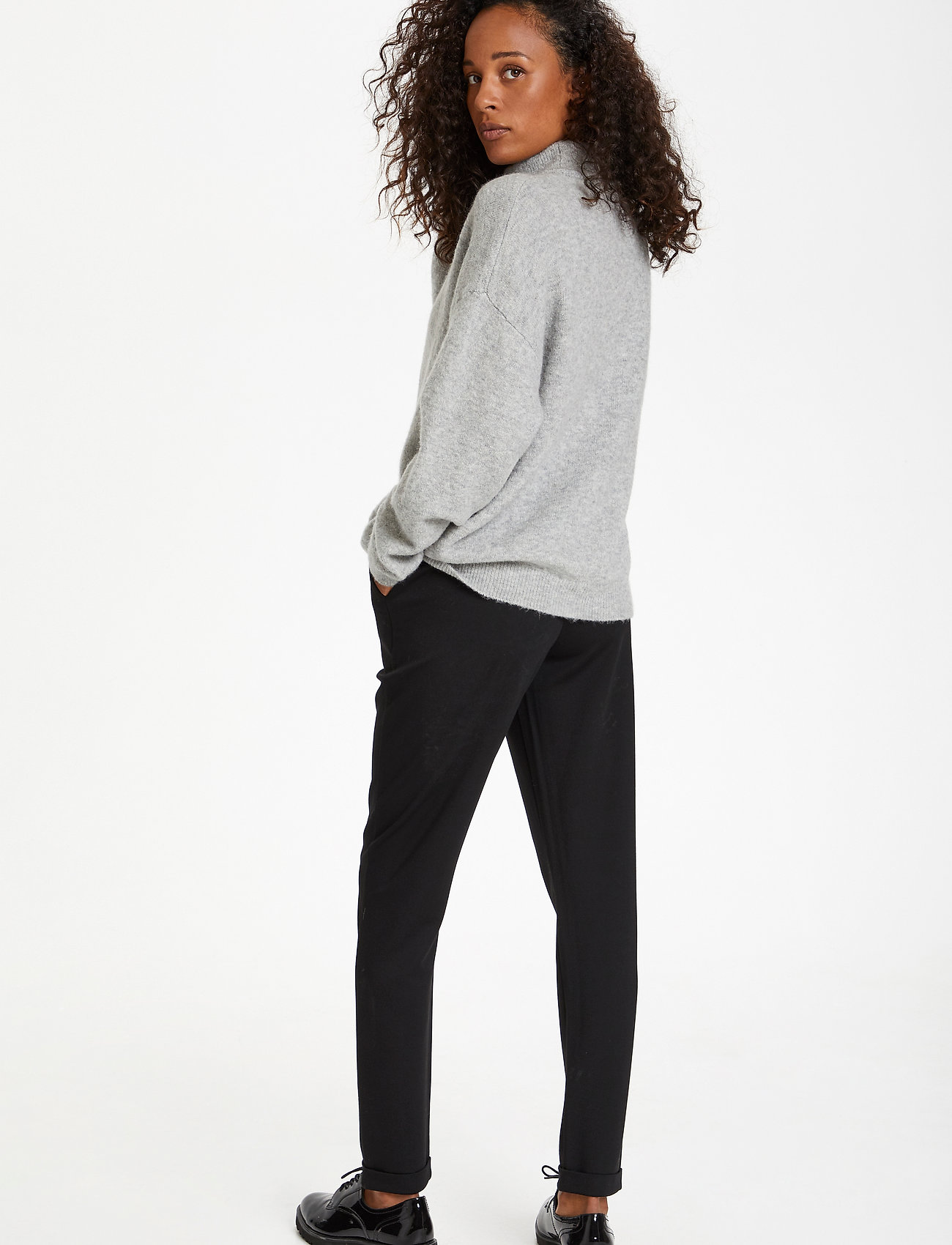 Karen By Simonsen - NoraKB Turtleneck - frost gray melange - 3
