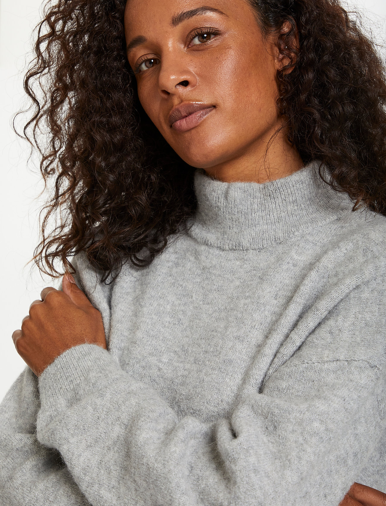Karen By Simonsen - NoraKB Turtleneck - frost gray melange - 4