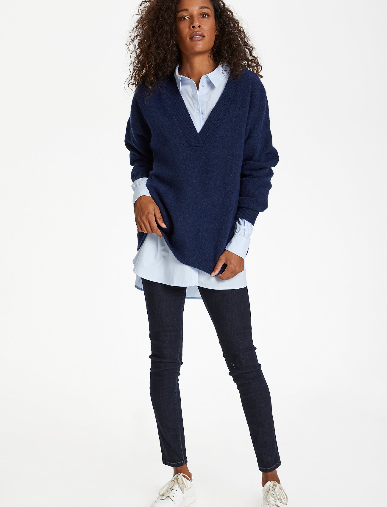 Karen By Simonsen - NoraKB V-neck - black iris - 3