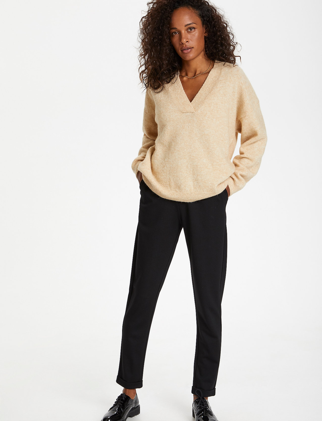 Karen By Simonsen - NoraKB V-neck - frappé melange - 3