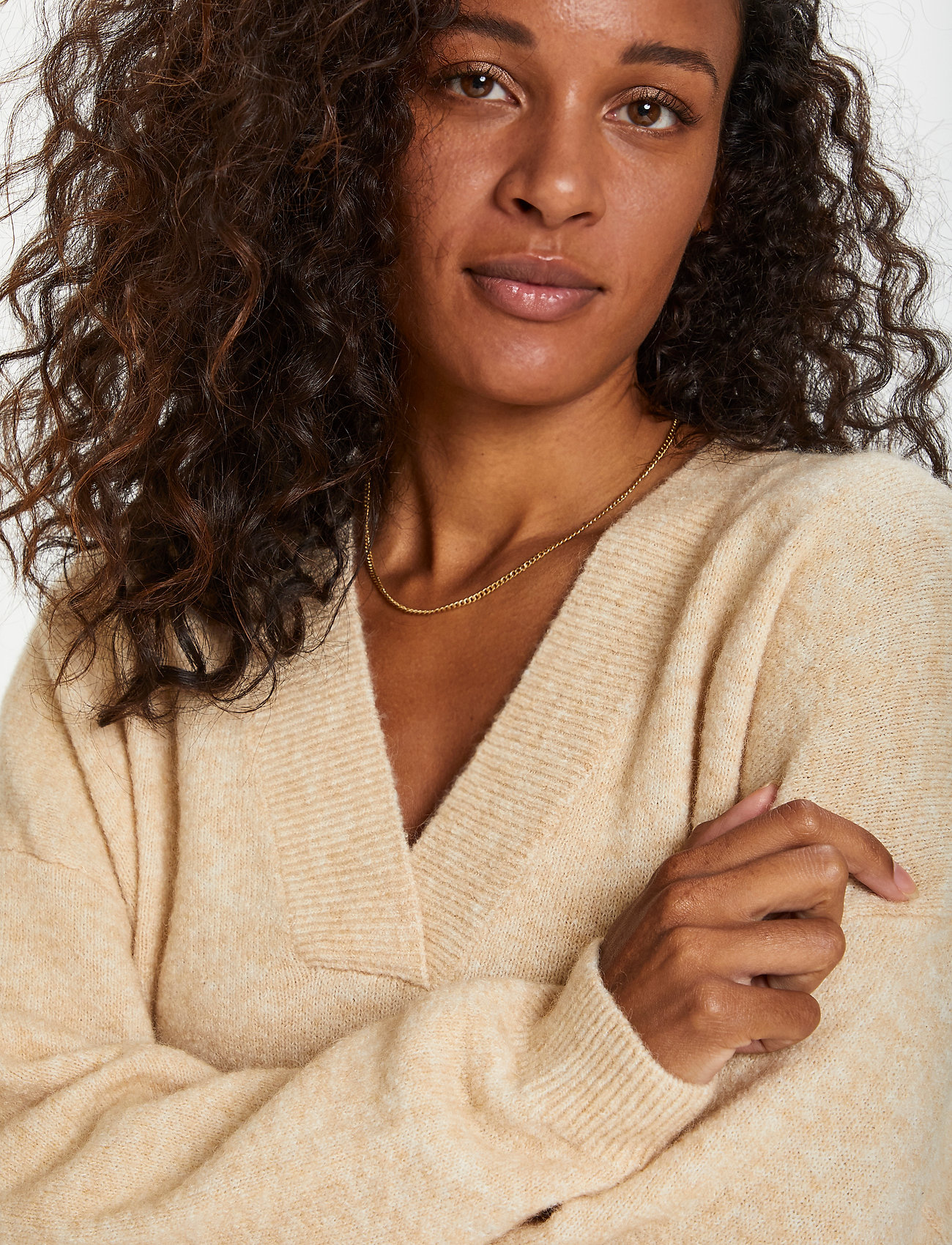 Karen By Simonsen - NoraKB V-neck - frappé melange - 5