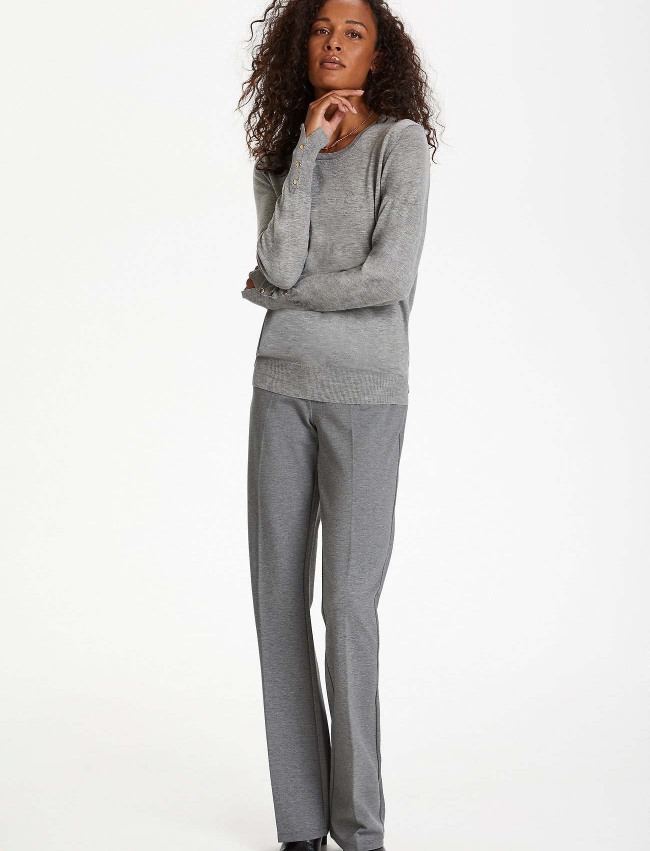 Karen By Simonsen - NalaKB Pullover - frost gray melange - 3