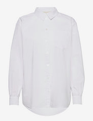 Karen By Simonsen - NinjaKB Shirt - langærmede skjorter - bright white - 0