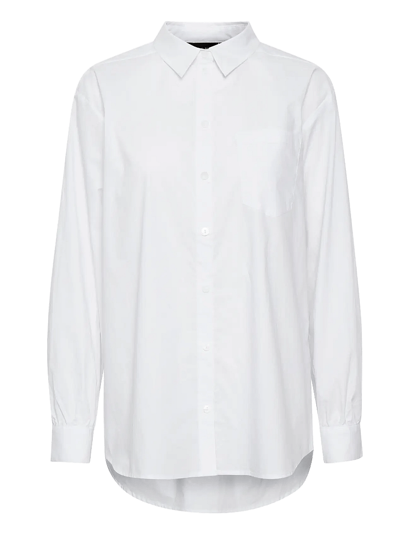 Karen By Simonsen - NinjaKB Shirt - pikkade varrukatega särgid - bright white - 1