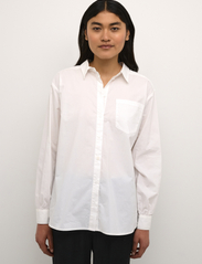Karen By Simonsen - NinjaKB Shirt - langærmede skjorter - bright white - 2