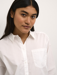 Karen By Simonsen - NinjaKB Shirt - langärmlige hemden - bright white - 6