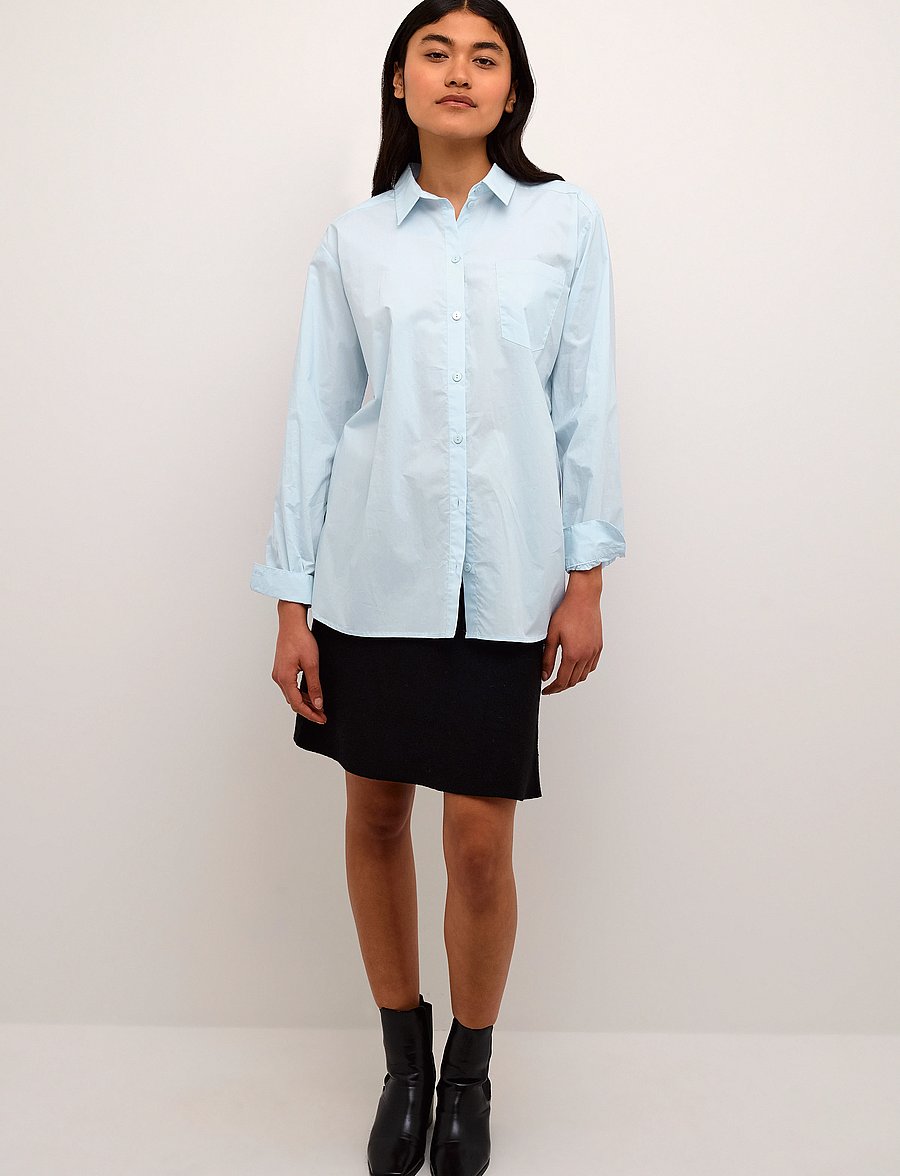 Karen By Simonsen - NinjaKB Shirt - langærmede skjorter - xenon blue - 3