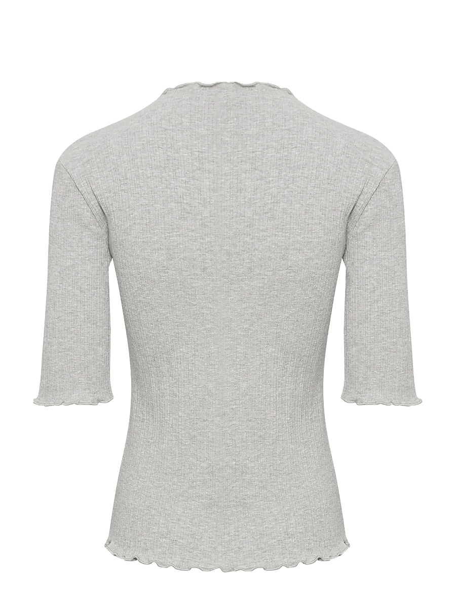 Karen By Simonsen - CandaceKB SS Tee - t-shirts - opal gray melange - 2