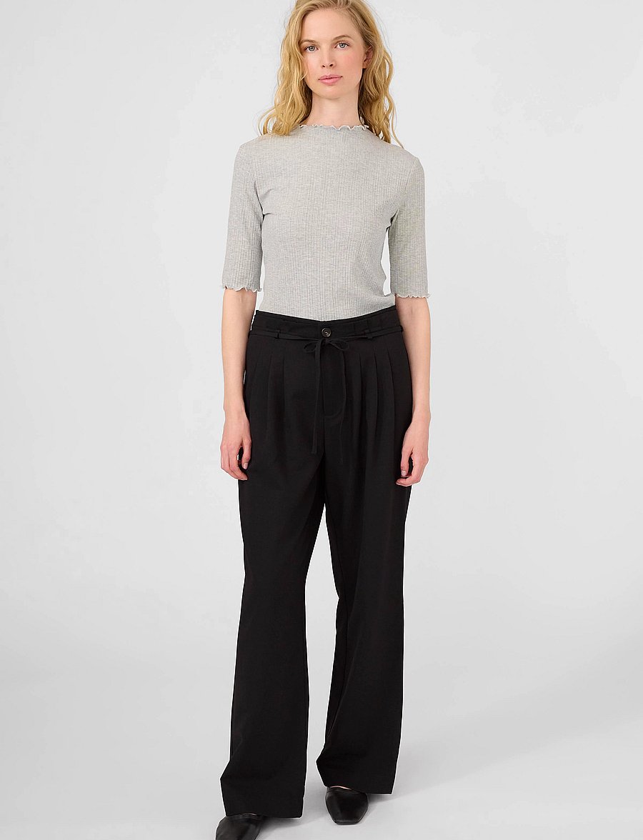 Karen By Simonsen - CandaceKB SS Tee - t-shirts - opal gray melange - 3