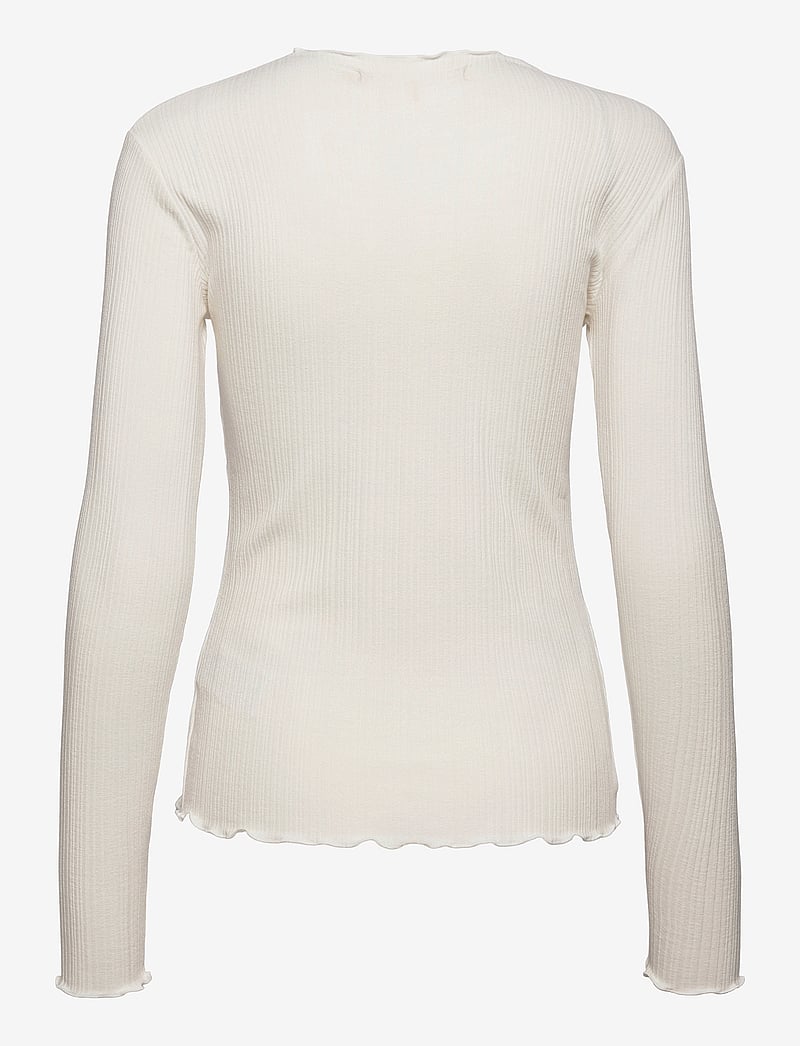 Karen By Simonsen - CandaceKB LS Tee - langärmlige tops - egret - 2