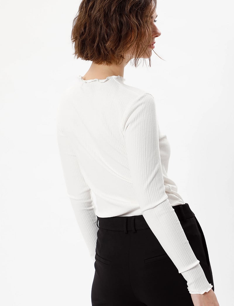 Karen By Simonsen - CandaceKB LS Tee - langärmlige tops - egret - 5