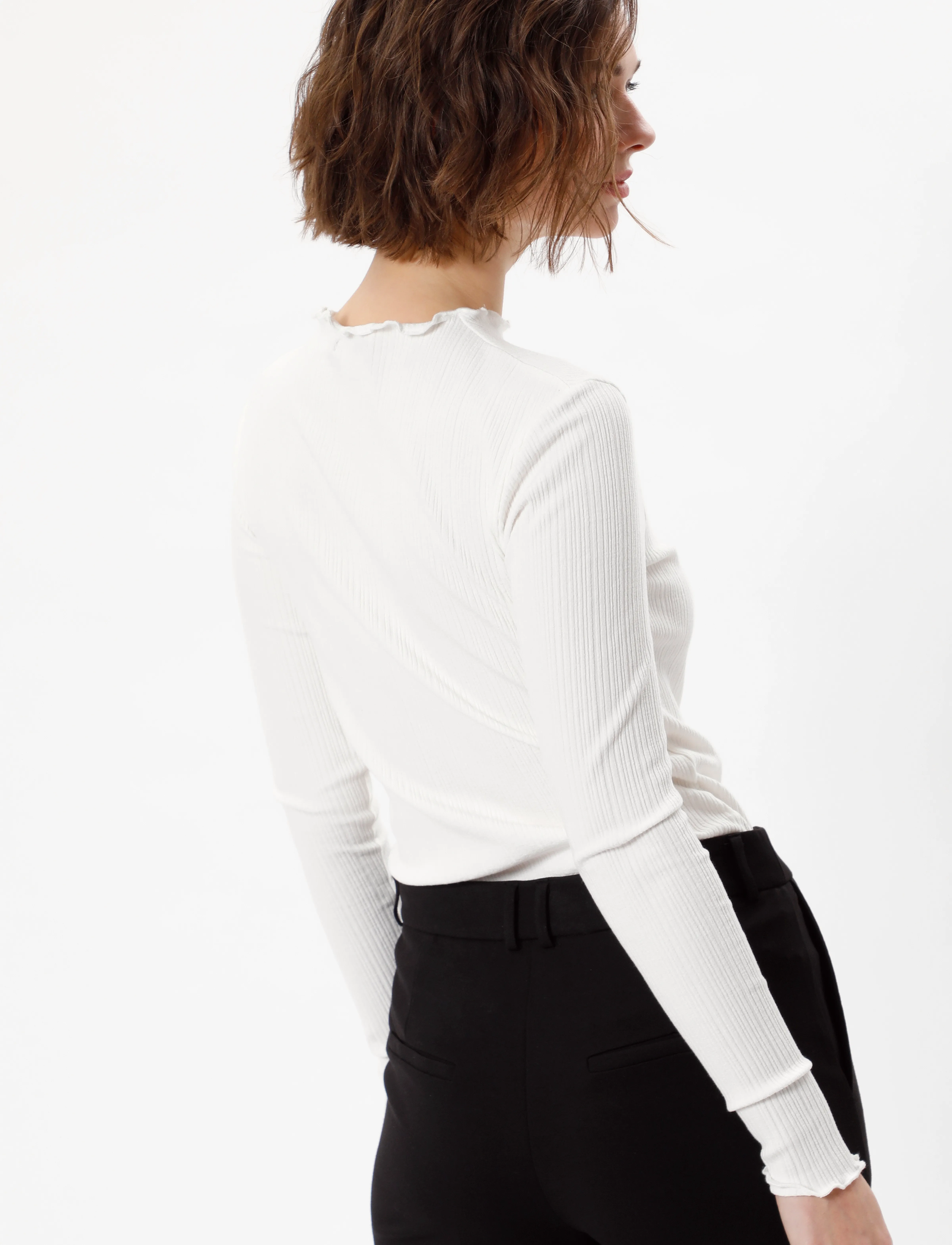 Karen By Simonsen - CandaceKB LS Tee - langærmede toppe - egret - 5