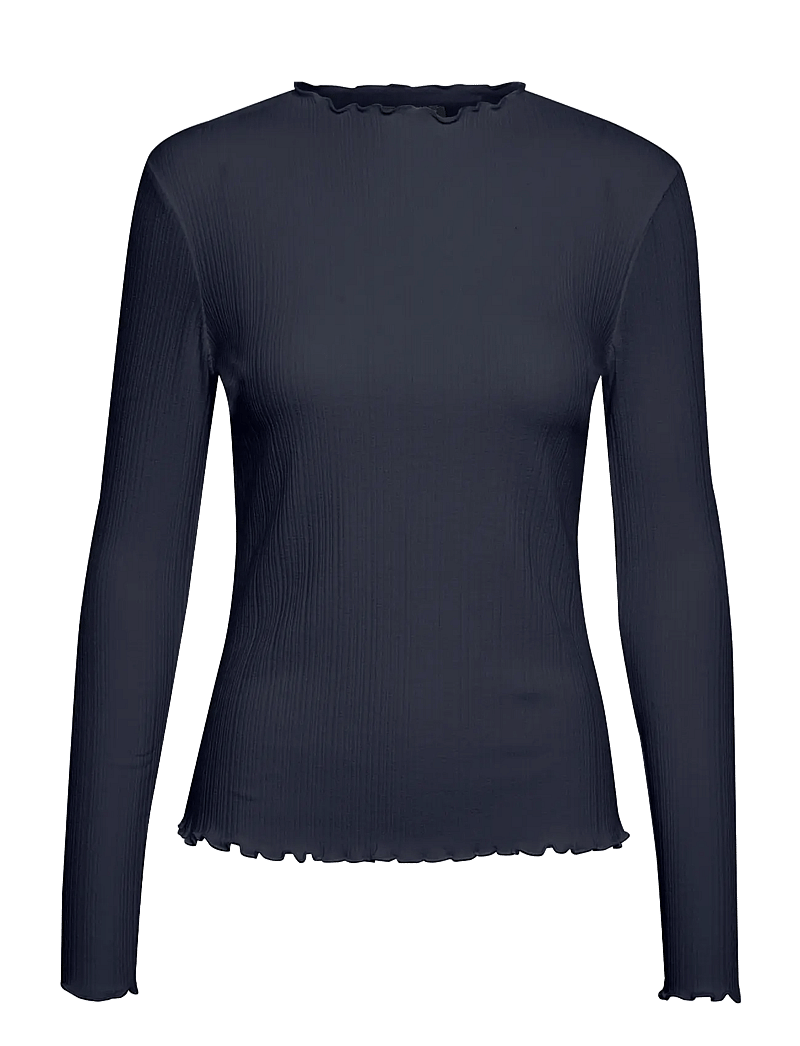 Karen By Simonsen - CandaceKB LS Tee - langärmlige tops - night sky - 1
