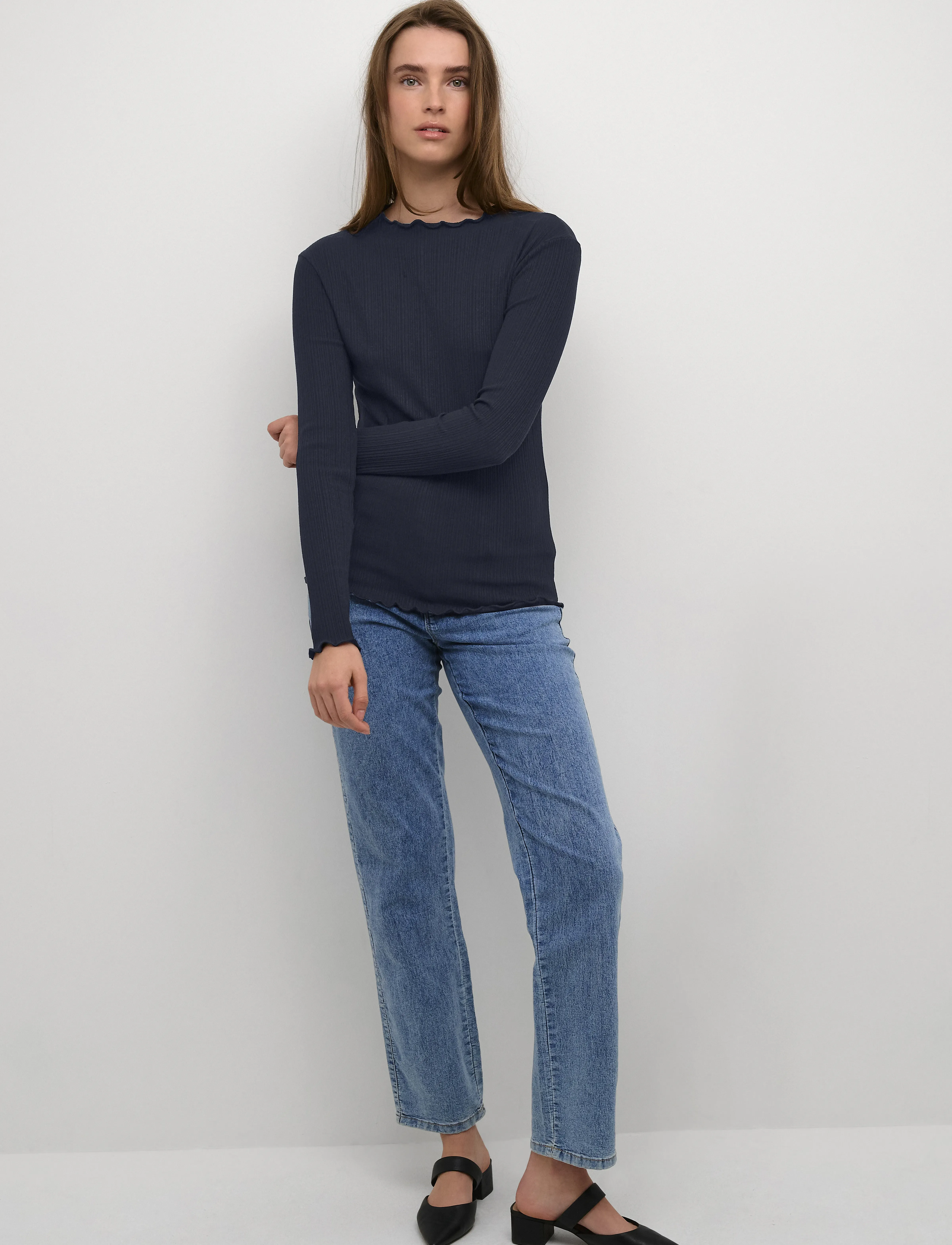 Karen By Simonsen - CandaceKB LS Tee - långärmade toppar - night sky - 3
