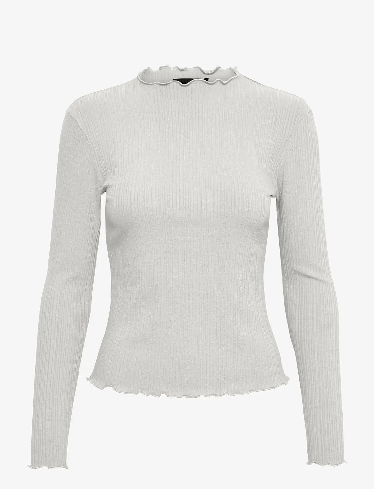 Karen By Simonsen - CandaceKB LS Tee - pikkade varrukatega alussärgid - opal gray melange - 1