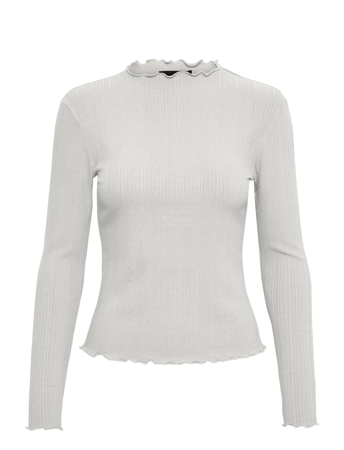 Karen By Simonsen - CandaceKB LS Tee - langærmede toppe - opal gray melange - 1