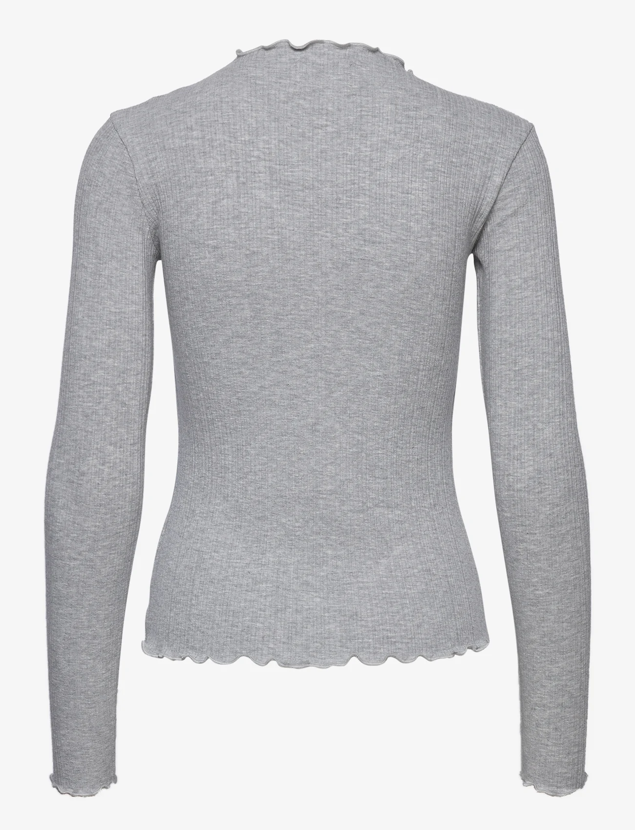 Karen By Simonsen - CandaceKB LS Tee - t-shirts met lange mouwen - opal gray melange - 1