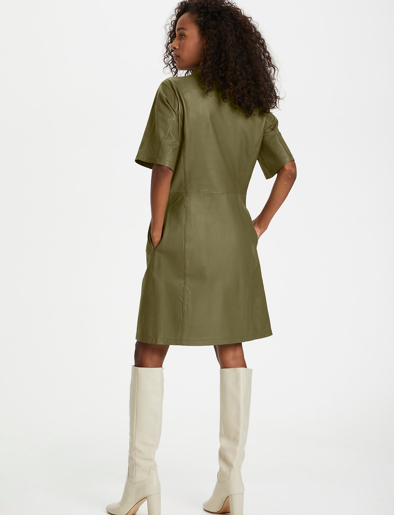 Karen By Simonsen - EvinKB Leather Dress - capers - 4