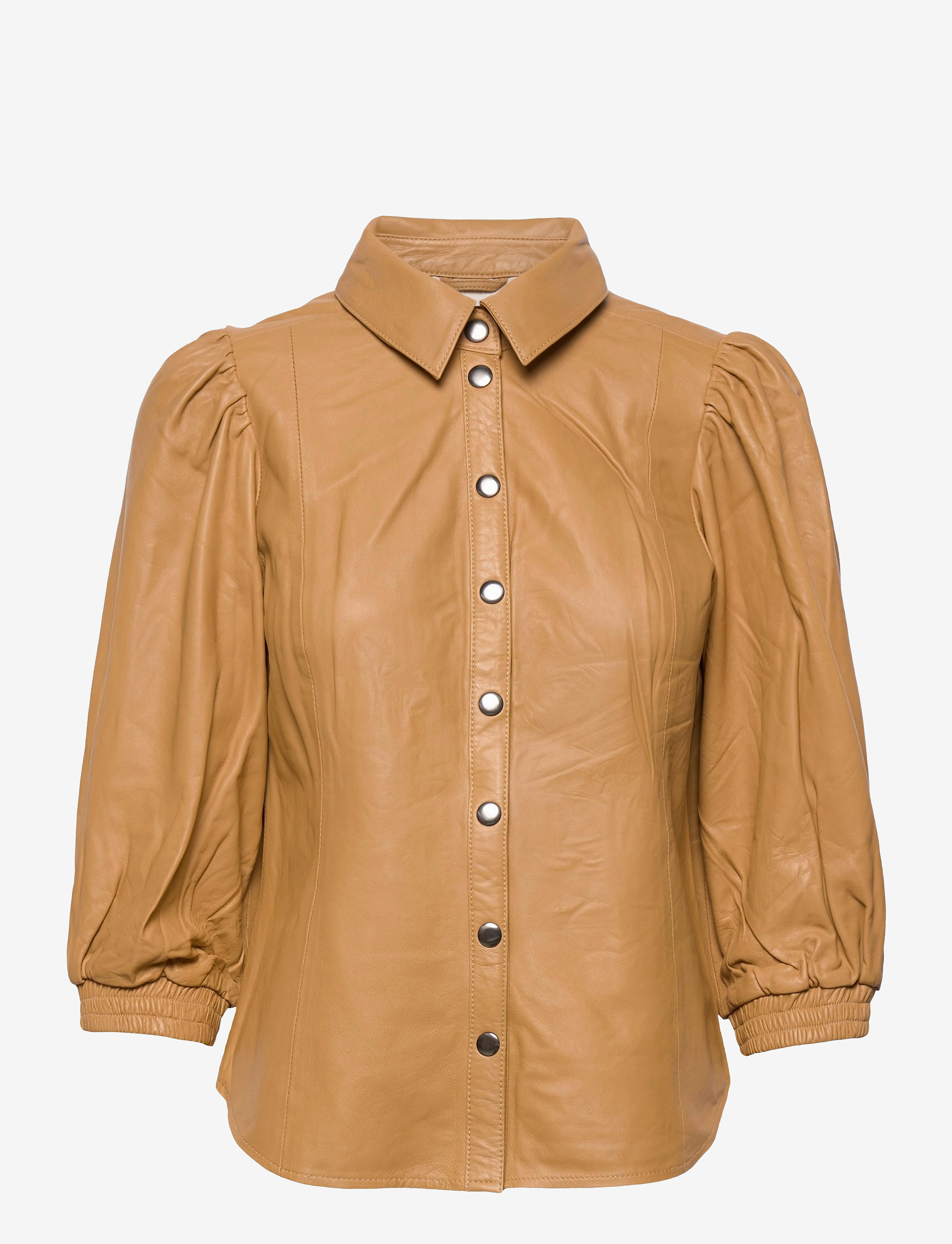 Karen By Simonsen - EvinKB Leather Shirt - apple cinnamon - 1