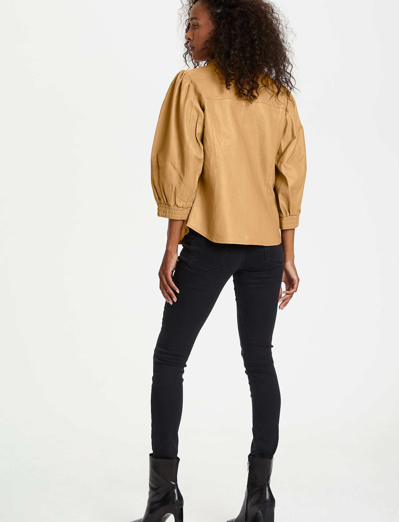 Karen By Simonsen - EvinKB Leather Shirt - apple cinnamon - 4