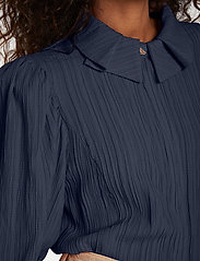 Karen By Simonsen - FrostyKB Blouse - long-sleeved blouses - black iris - 4