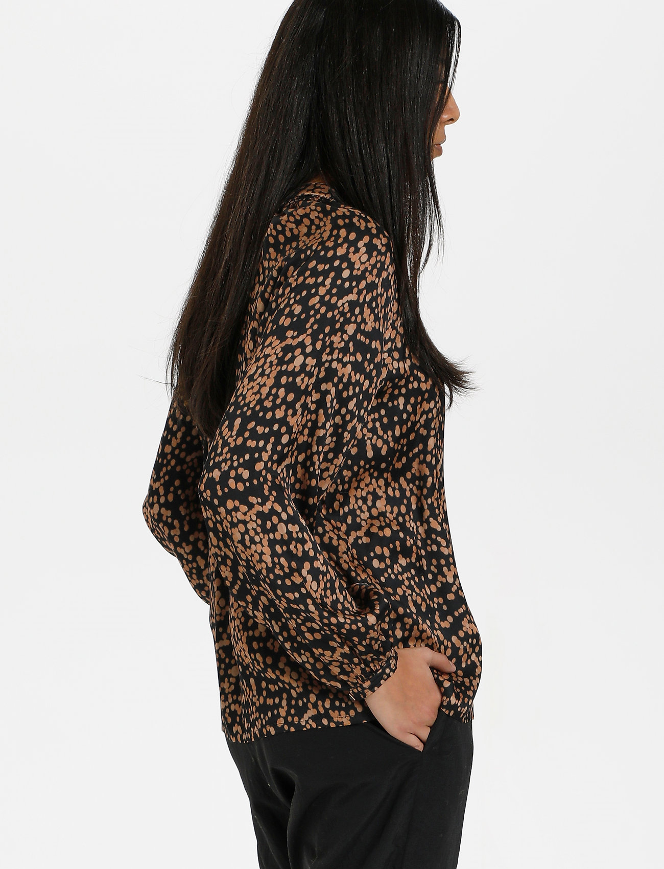 Karen By Simonsen - IndieKB Blouse - langärmlige blusen - bubble dot - 5