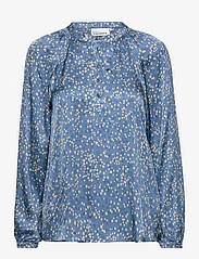 Karen By Simonsen - IndieKB Blouse - long-sleeved blouses - coronet blue - 0