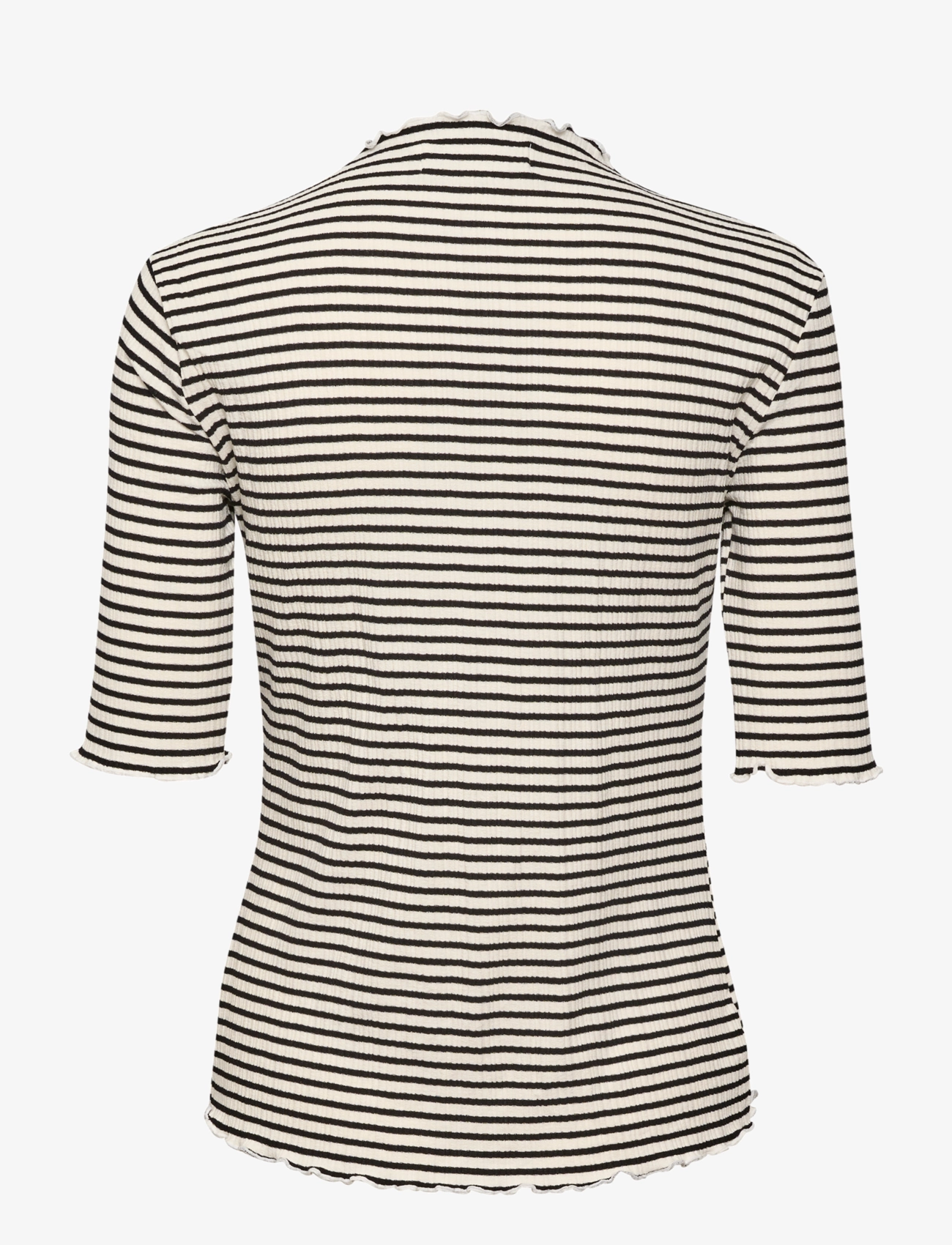 Karen By Simonsen - CandaceKB Stripe SS - t-shirts - egret/meteorite stripe - 2