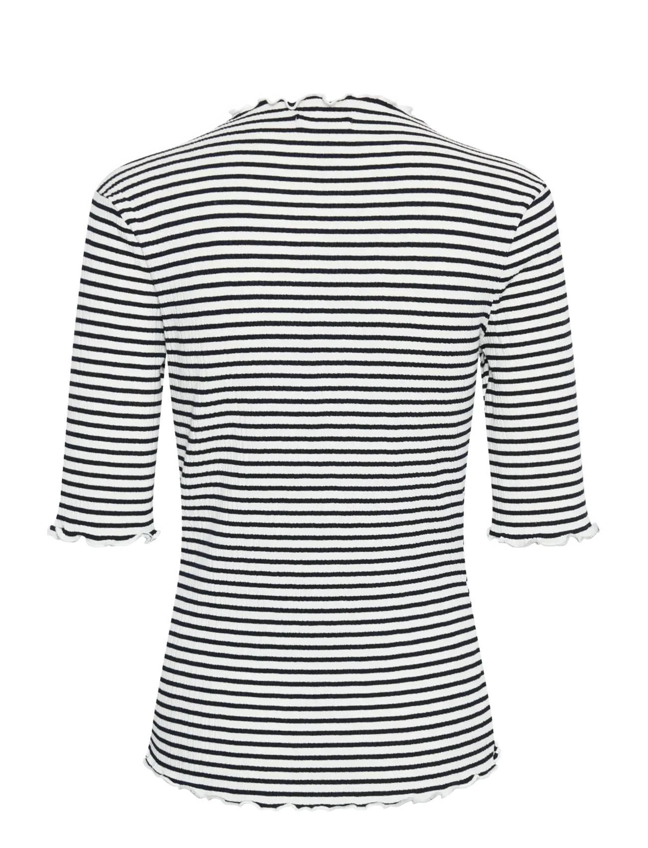 Karen By Simonsen - CandaceKB Stripe SS - stuttermarbolir - egret/night sky stripe - 2