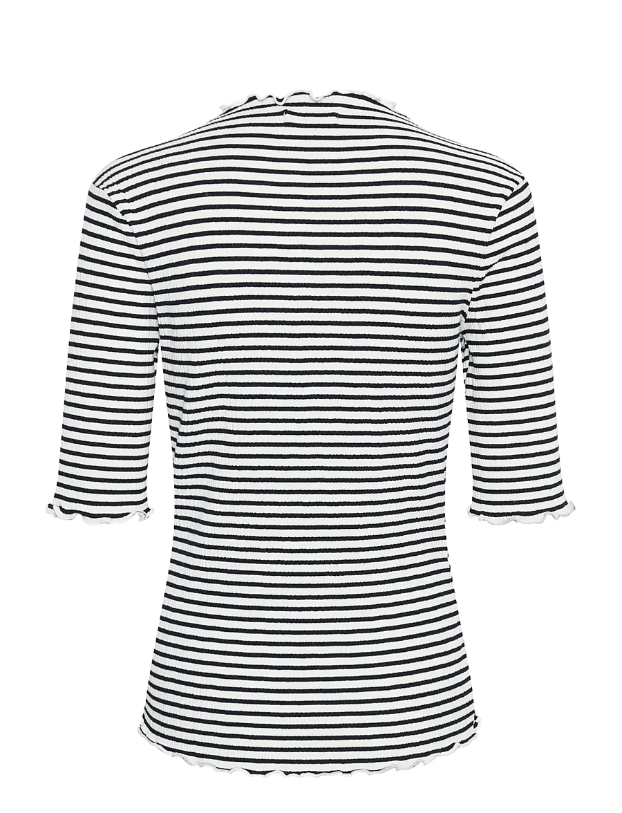 Karen By Simonsen - CandaceKB Stripe SS - t-shirty - egret/night sky stripe - 2
