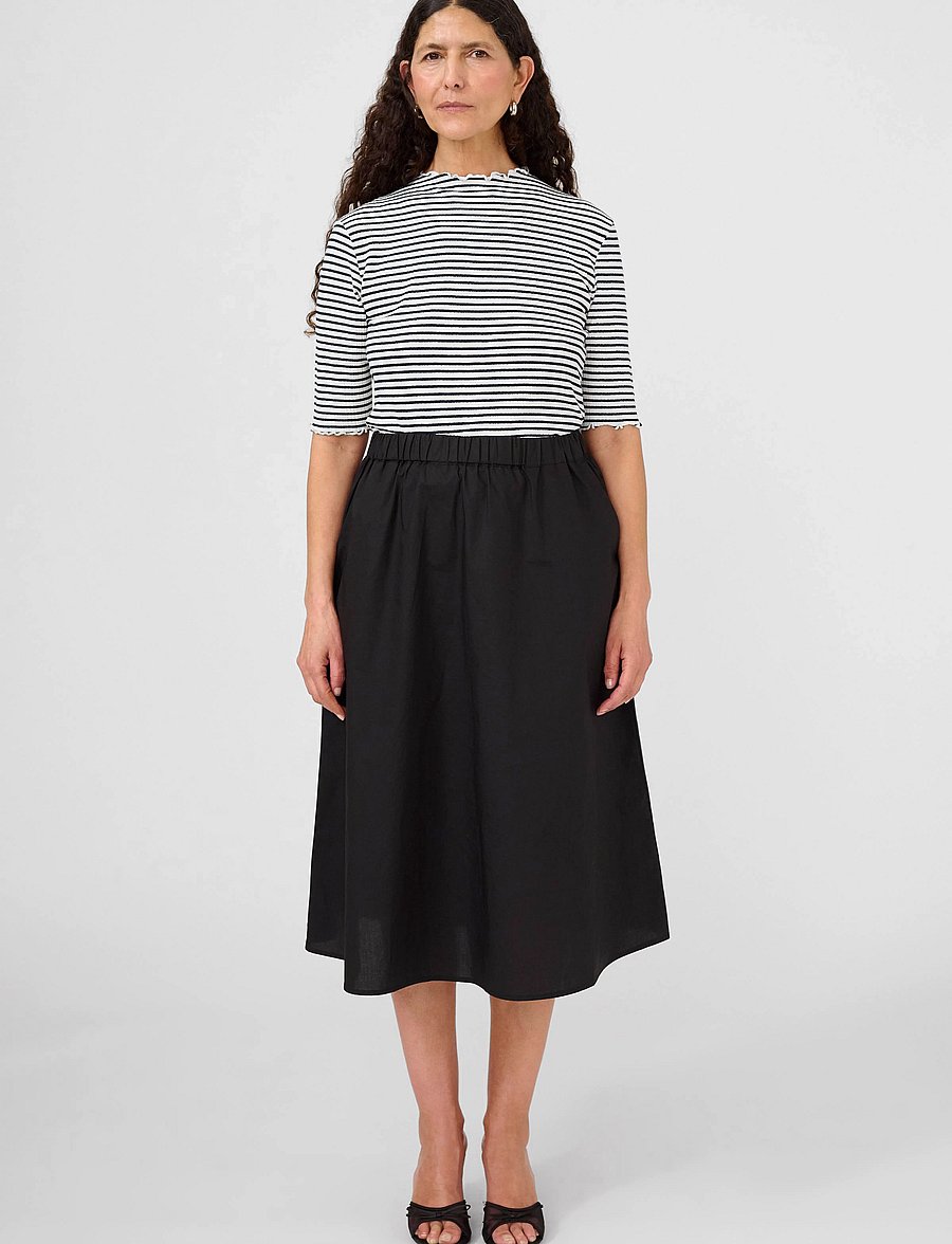 Karen By Simonsen - CandaceKB Stripe SS - t-shirty - egret/night sky stripe - 3