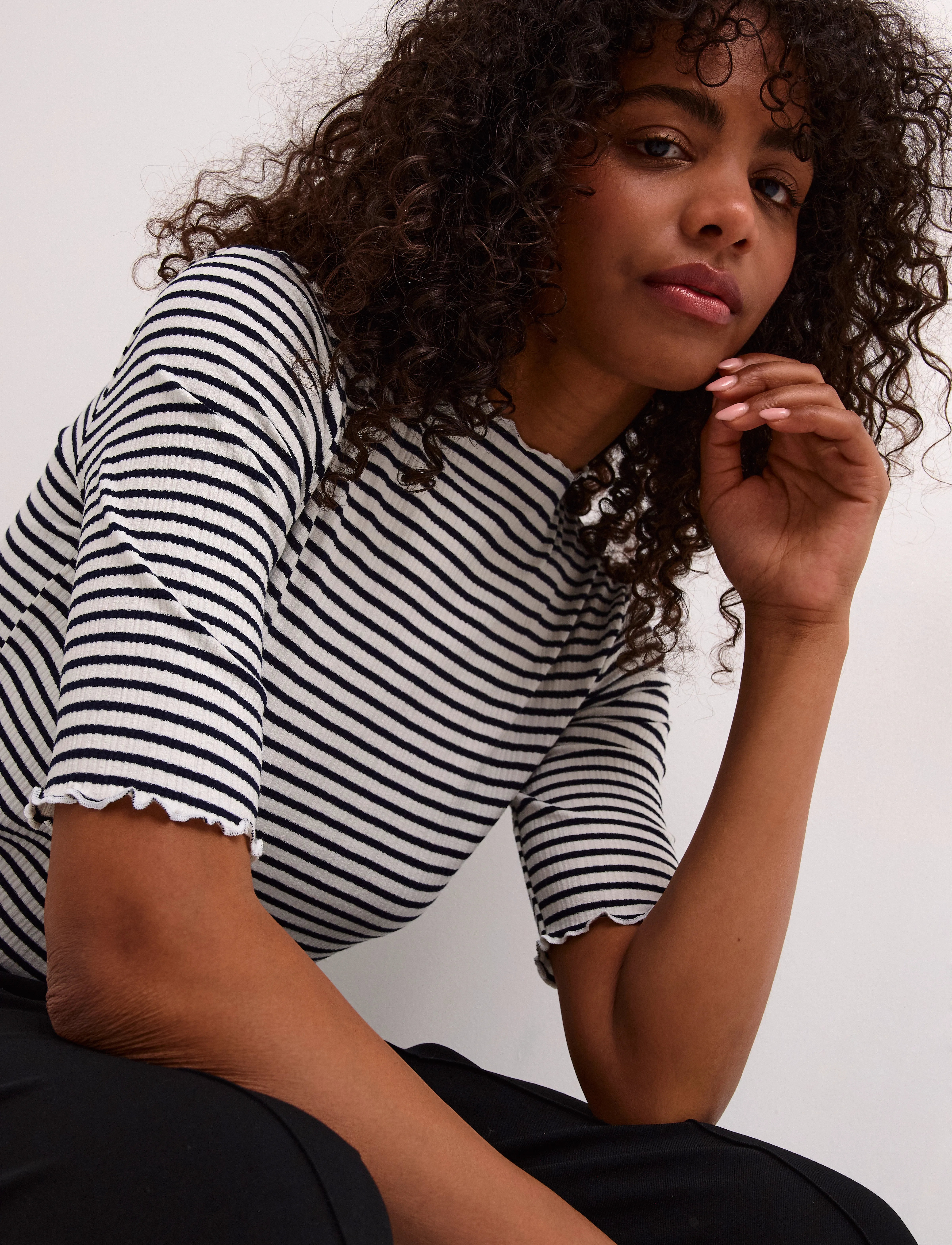 Karen By Simonsen Candacekb Stripe Ss t-shirts dam – bild 6