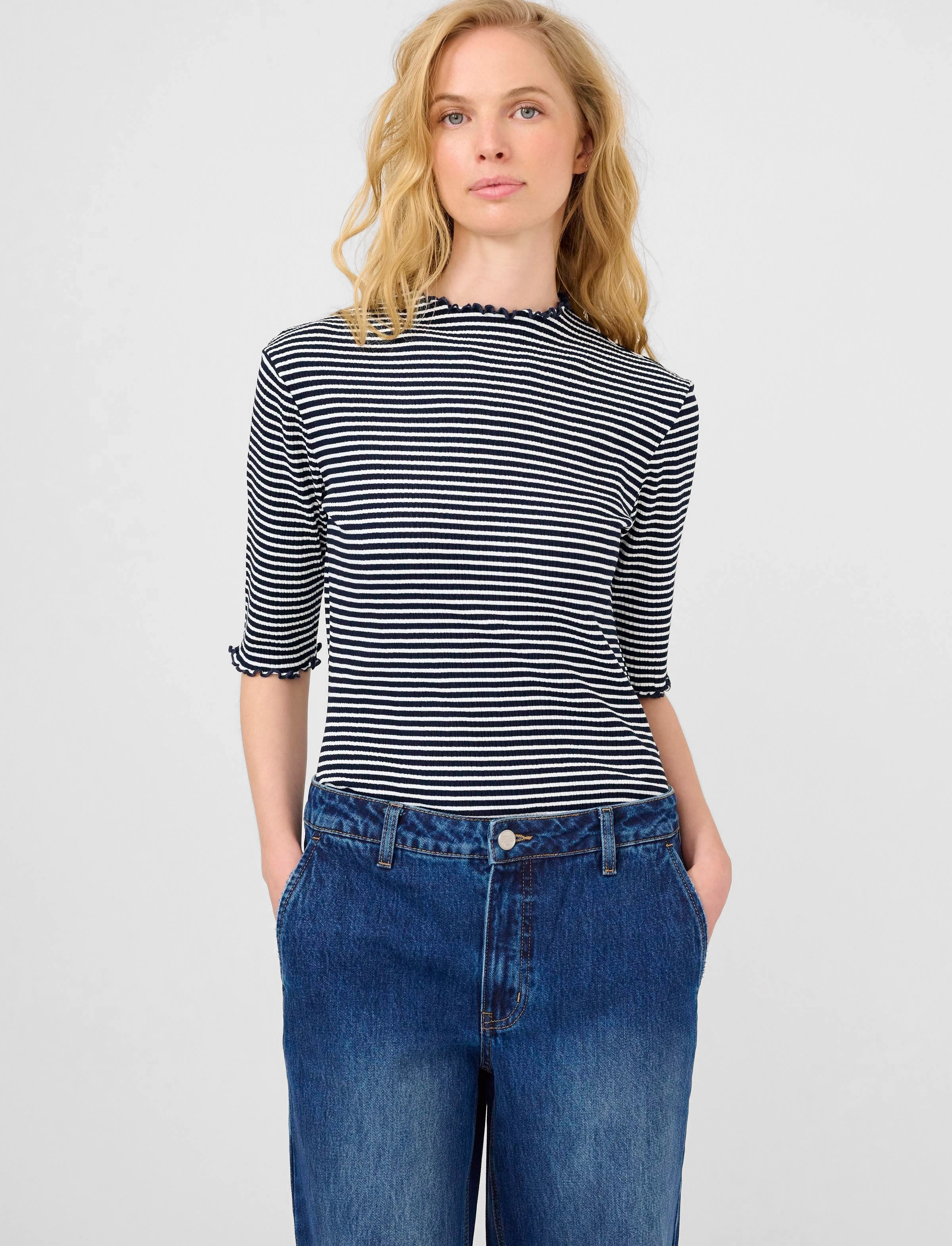 Karen By Simonsen Candacekb Stripe Ss, XXS, T-shirts & Oberteile, Schwarz - Short-sleeved, Frauen