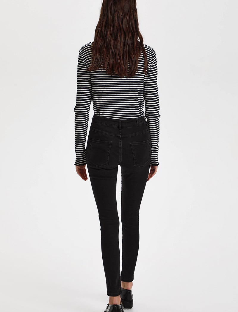 Karen By Simonsen - CandaceKB Stripe LS - pikkade varrukatega alussärgid - night sky/egret stripe - 4