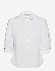 Karen By Simonsen - ChillyKB Blouse - blouses korte mouwen - bright white - 0