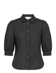 Karen By Simonsen - ChillyKB Blouse - short-sleeved blouses - meteorite - 0